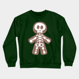 Skeleton Gingerbread Person Crewneck Sweatshirt